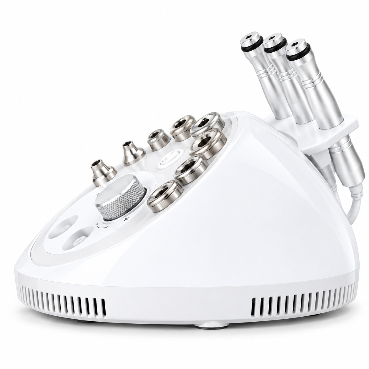 3-in-1 Diamond Microdermabrasion & 3MHz Ultrasound Facial Machine – Vacuum, Spray & Diamond Tips
