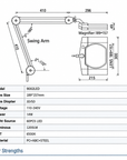 Professional LED Magnifying Lamp 9002LED – 3D/5D Glass Lens, 1200 Lumens, Adjustable Swing Arm