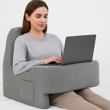 UltraComfort Memory Foam Bed Reading Pillow – Ergonomic Arm Support for Gaming, Relaxation, and Work