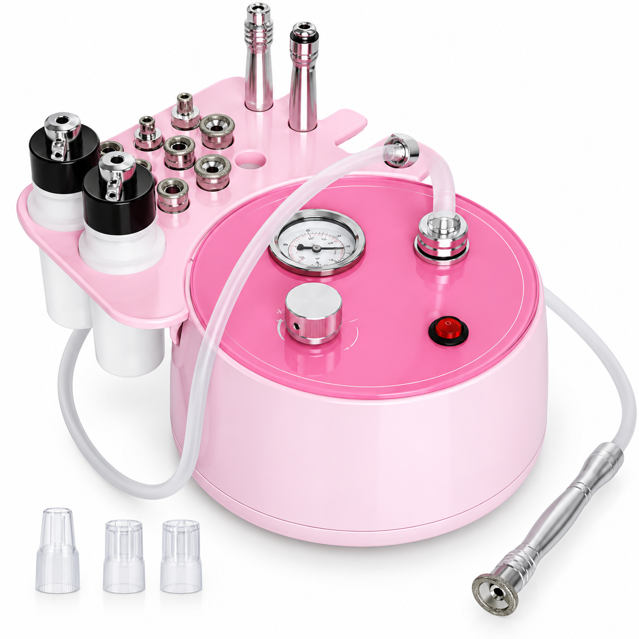 2-in-1 Diamond Microdermabrasion Machine with Vacuum, Spray Function & 9 Diamond Heads