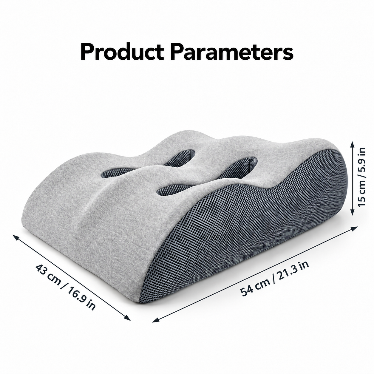 Memory Foam Leg Support Pillow – Ergonomic Knee & Calf Elevation Cushion