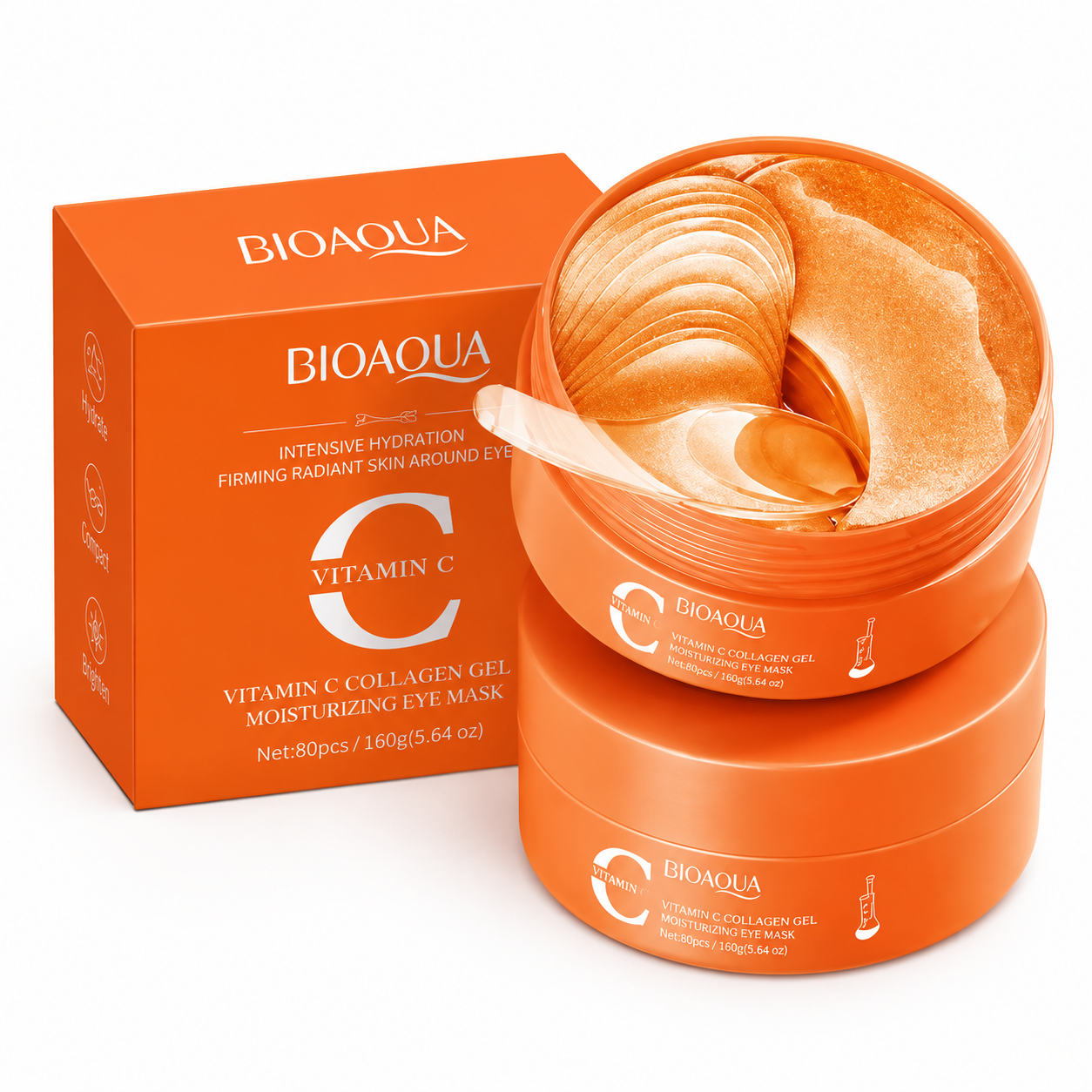 Vitamin C Collagen Hydrogel Under Eye Patches – 80 Pieces / 40 Pairs