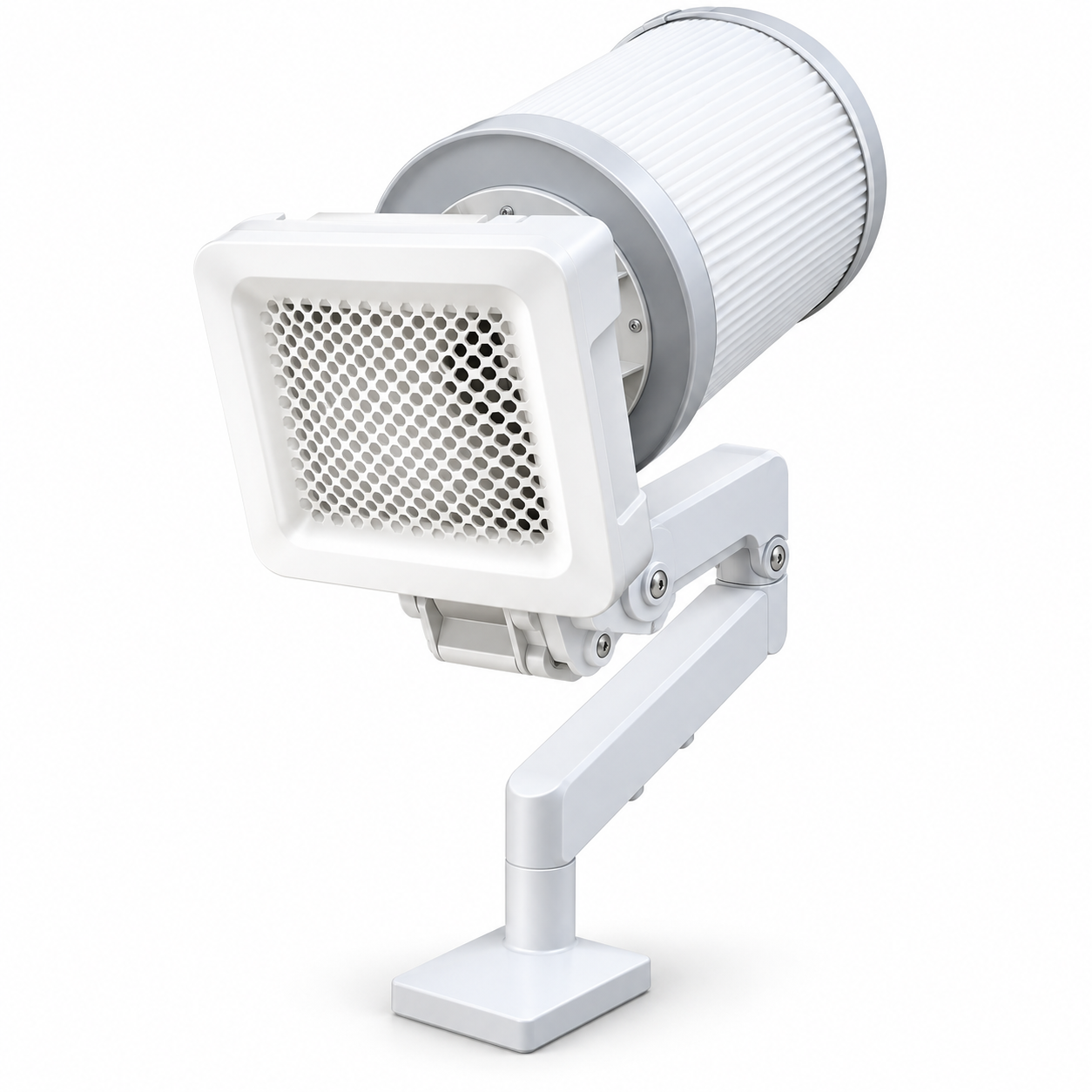 Professional Nail Dust Collector with Adjustable Arm, LED Light & Replaceable Filter