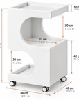 Premium 3-Tier Rolling Salon Trolley – Modern Beauty