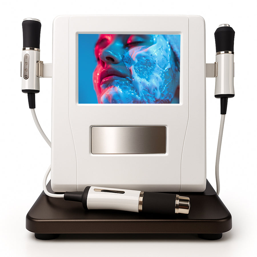 3 in 1 Oxygen Facial Machine – Ultrasound RF CO2 Bubble Skin Tightening Device for Professional Facial Treatments