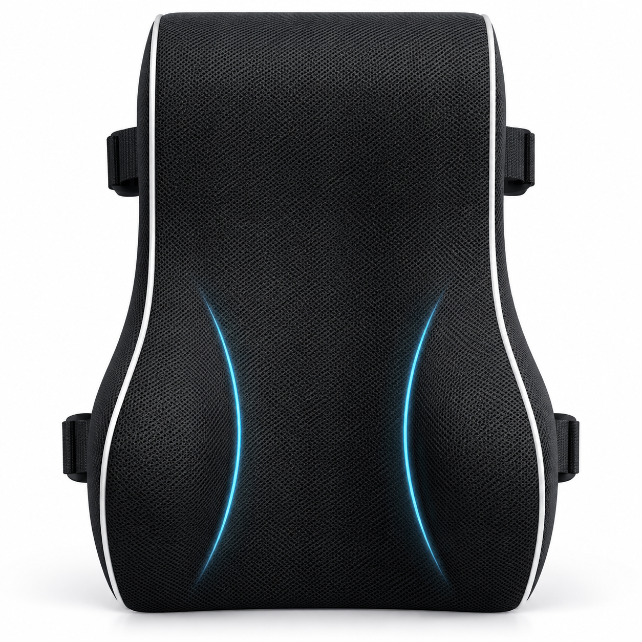 Memory Foam Lumbar Support Cushion for Office Chair & Car Seat – Ergonomic Back Support Pillow