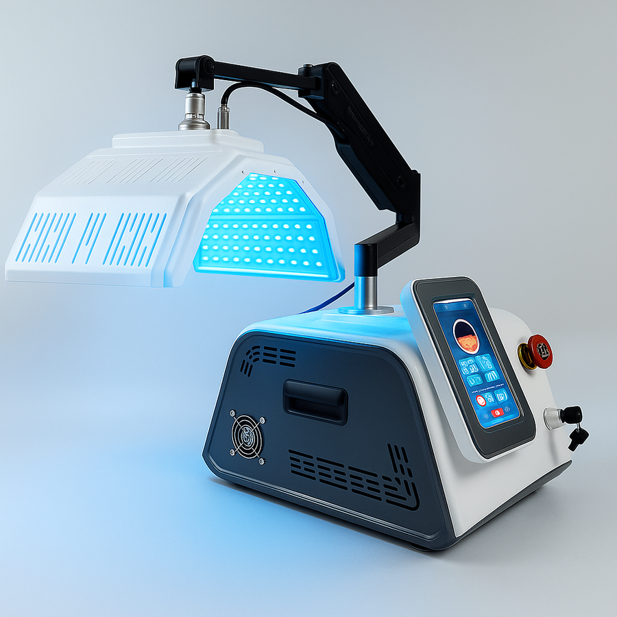 Photodynamic 7 Colors With High Power Piranha LEDS PDT Machine 5 Handles Light Therapy Facial Care