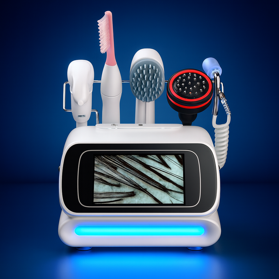 5-in-1 Skin & Scalp Analyzer Machine – Skin Analysis Deep Cleansing & Hair Treatmentreatment Machine