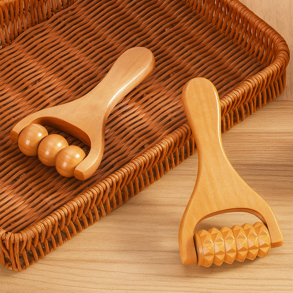 Wooden Gua Sha Face & Body Sculpting Set