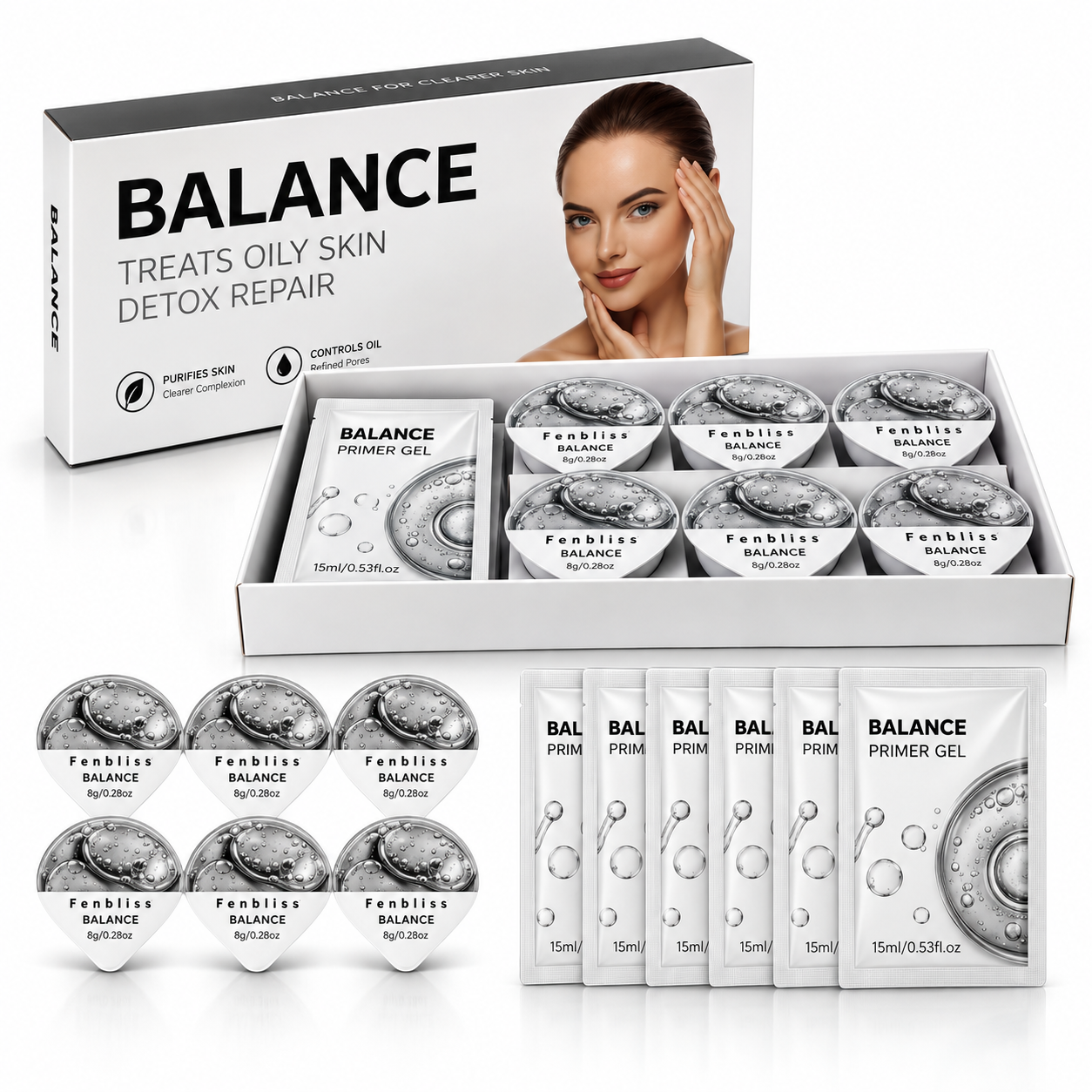 CO2 Oxygen Facial Pod & Primer Gel Kit – 6 Pods + 6 Gel Sachets for Compatible Oxygen Facial Machines