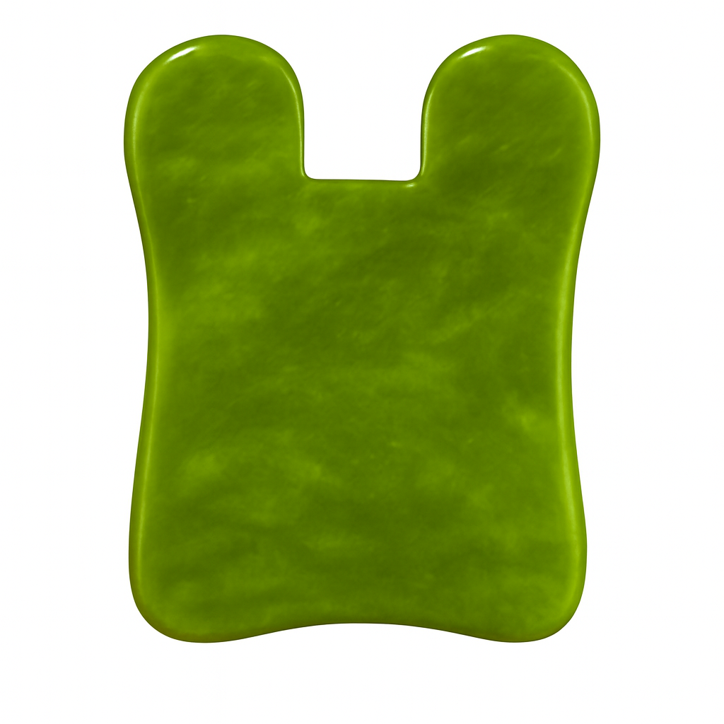 Theia Premium Natural Jade Beauty Set – Eye Mask, Face Roller & Gua Sha Scraper