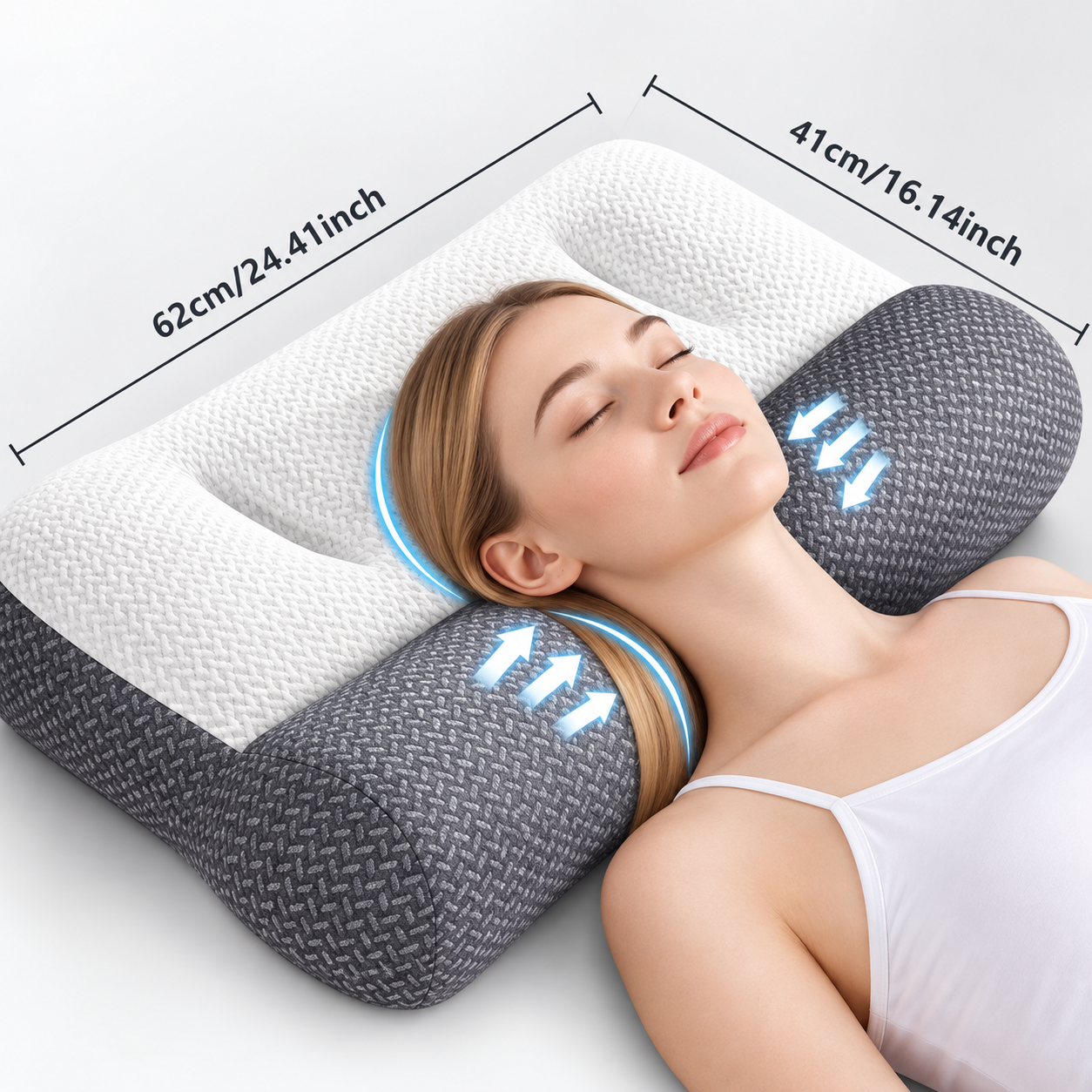 Ergonomic Cervical Neck Support Pillow