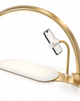 48W Curved LED Nail Desk Lamp with Phone Holder – 3 Color Temperatures, 3360LM