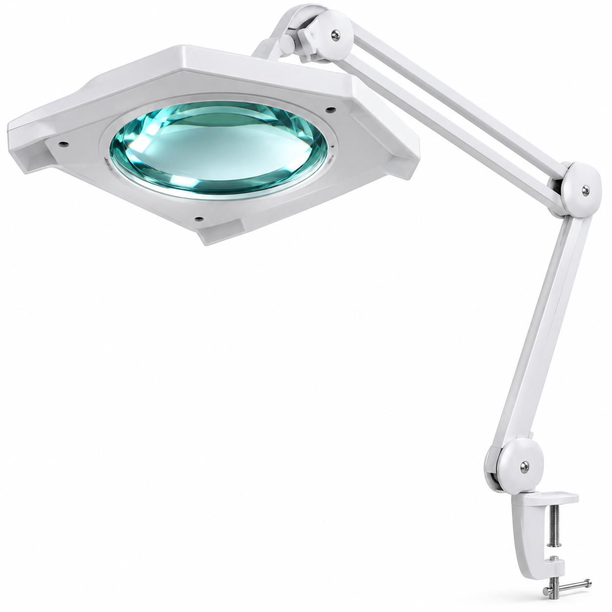 Professional LED Magnifying Lamp 9002LED – 3D/5D Glass Lens, 1200 Lumens, Adjustable Swing Arm