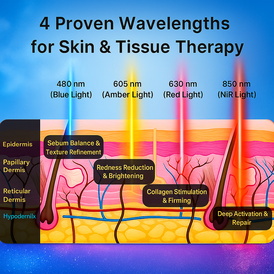 Professional Ultra-light  LED Facial Mask – Red Light & Near-Infrared Skin Therapy