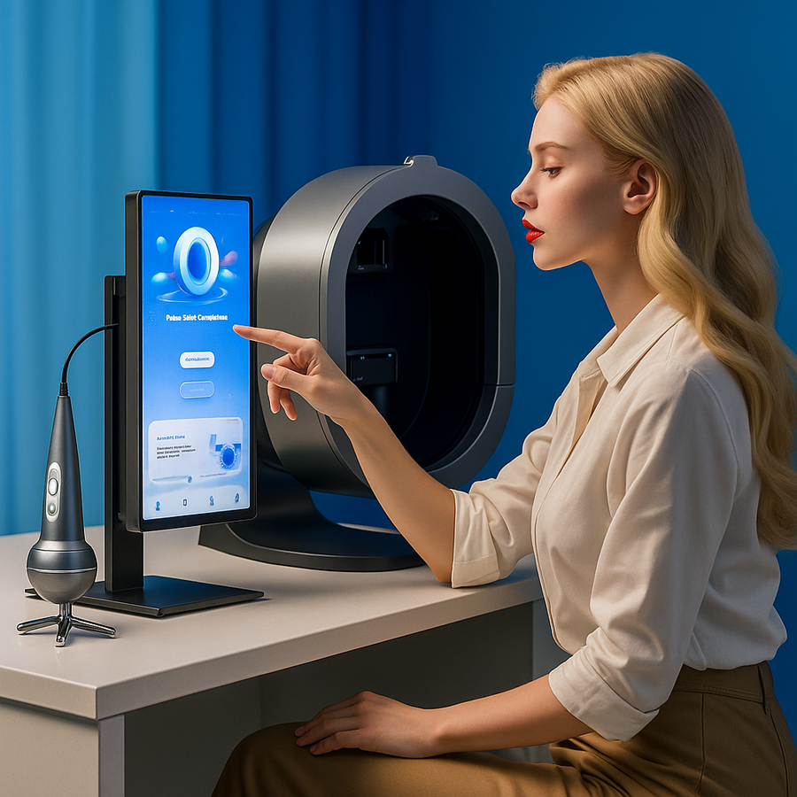 Theia X5 AI Deep Skin & Scalp Analyzer – Multi-Spectral Intelligent Facial Detection System