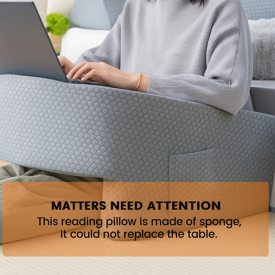 UltraComfort Memory Foam Bed Reading Pillow – Ergonomic Arm Support for Gaming, Relaxation, and Work