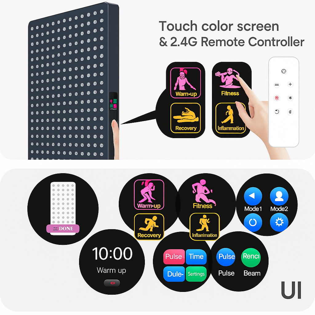 Theia LuxWavePro 7: The Biggest High Irradiance Full Body Red Light Therapy Panel for Optimal Fitness and Wellness