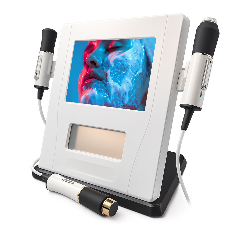 3 in 1 Oxygen Facial Machine – Ultrasound RF CO2 Bubble Skin Tightening Device for Professional Facial Treatments