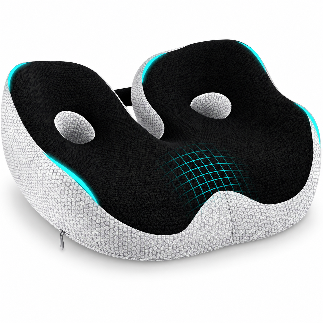 Ergonomic Memory Foam Seat Cushion with Coccyx Cutout – Chair Pillow