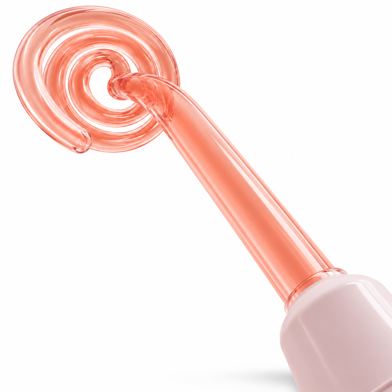 High Frequency Glass Spiral Coil Electrode – Orange Replacement Attachment for Facial & Beauty Devices