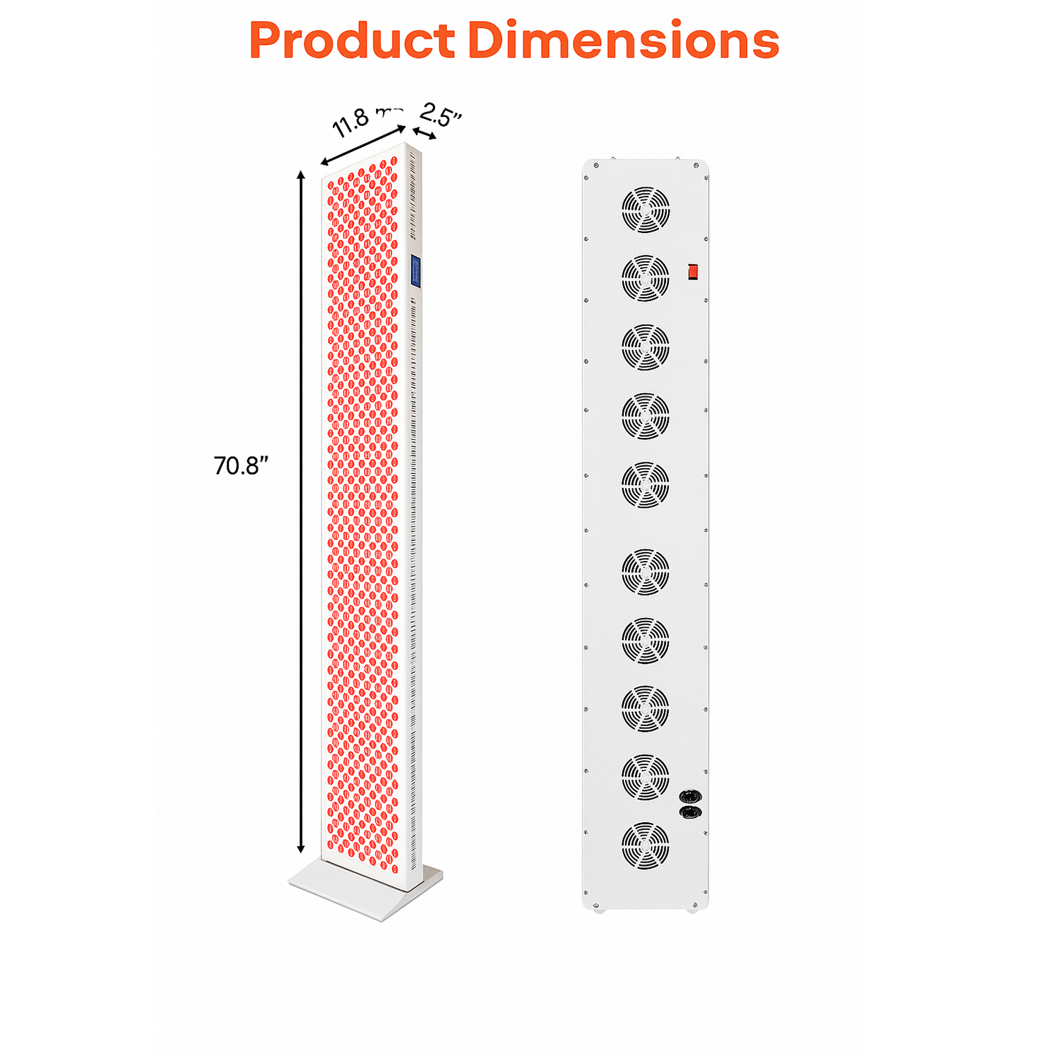 Full-Body Red & Near-Infrared LED Light Panel – Standing High-Power Light Device
