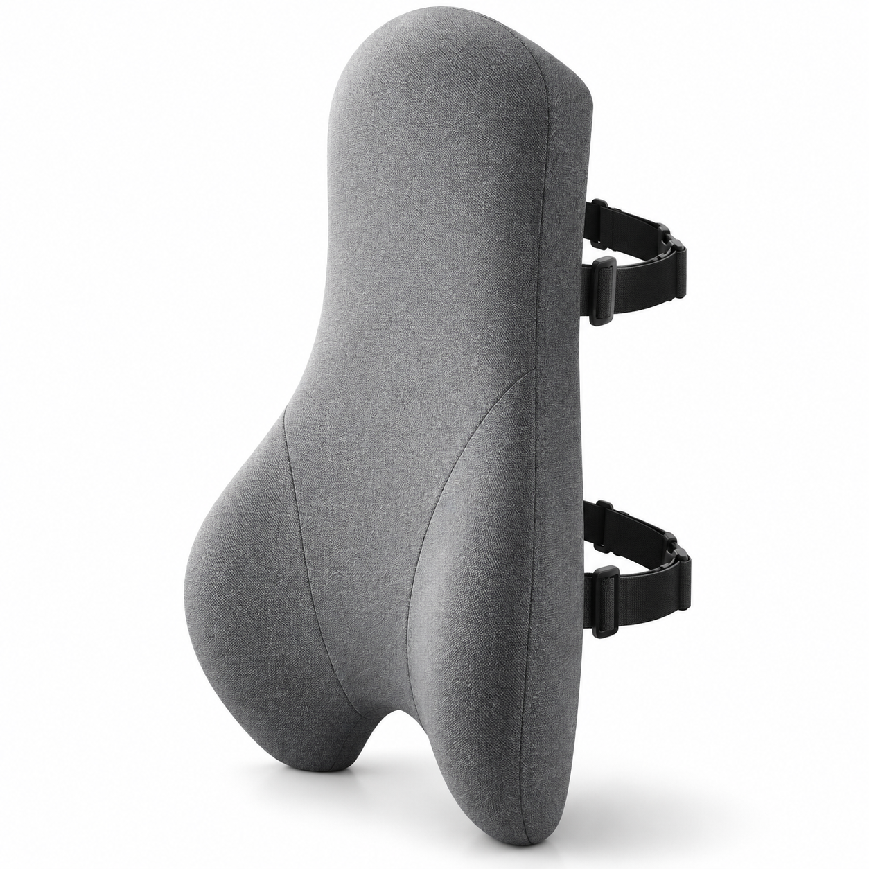 Ergonomic Full Back Memory Foam Lumbar Support Cushion – Adjustable Office Chair Back Pillow