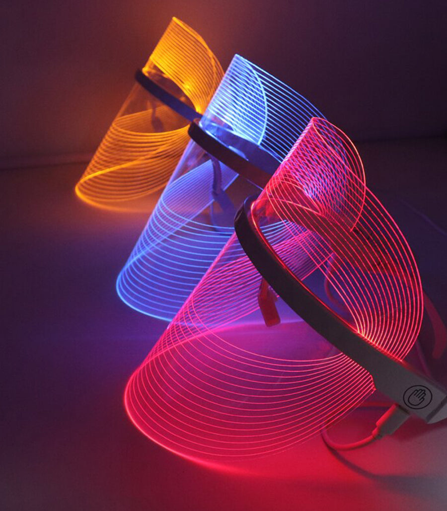 3 Color LED Shield Light Therapy Mask