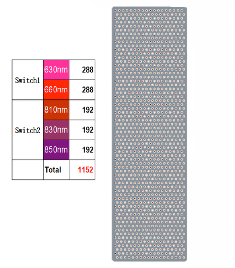 Theia TL2000 Pro Biggest Full Body Red Light Therapy Device 1200 pcs LEDs 3w Led Chips 630nm 660nm 810nm 830nm 850nm