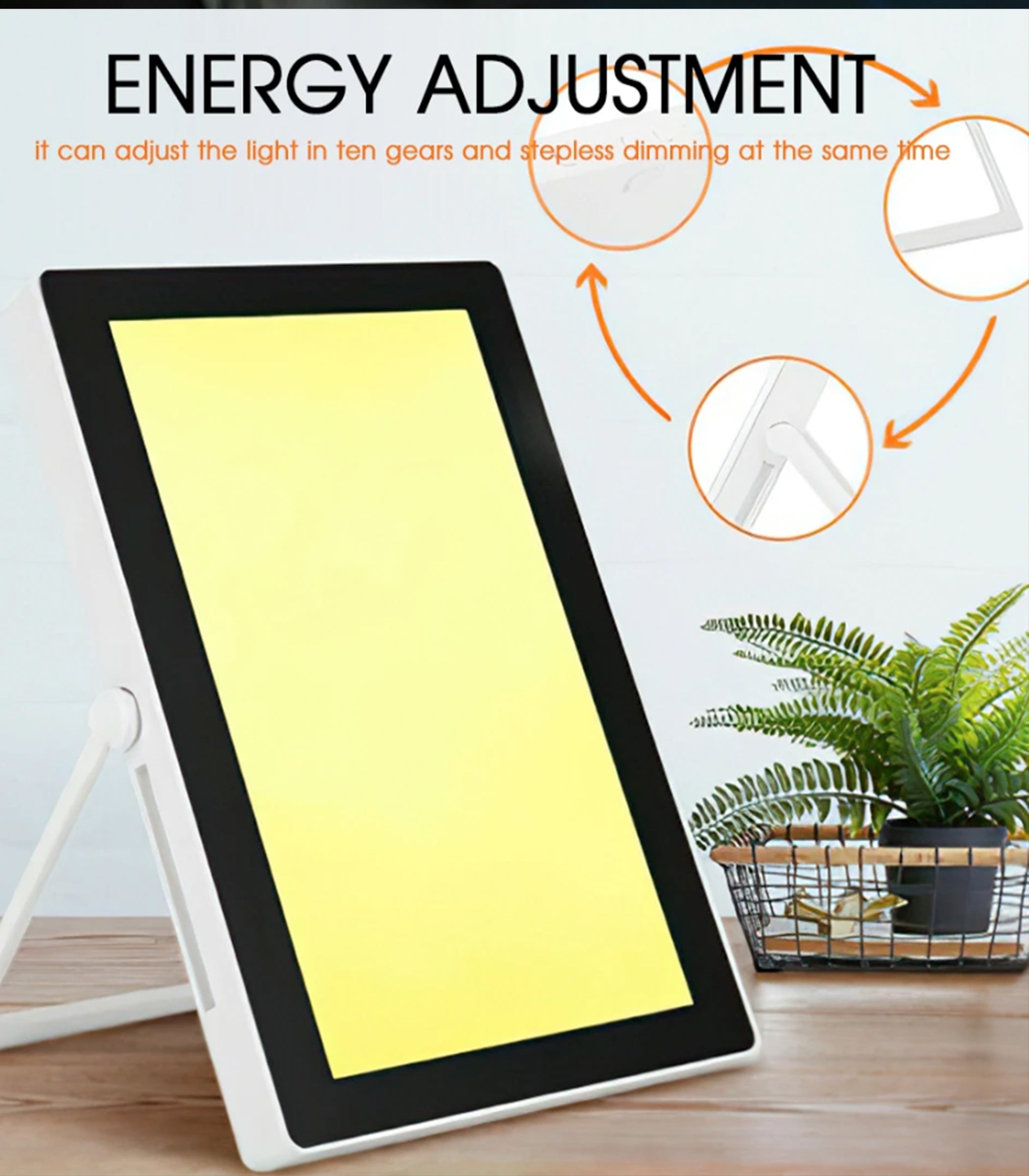 SAD Light Therapy Lamp 35000 Lux Seasonal Affective Disorder Therapy Lamp 3000K-6500K