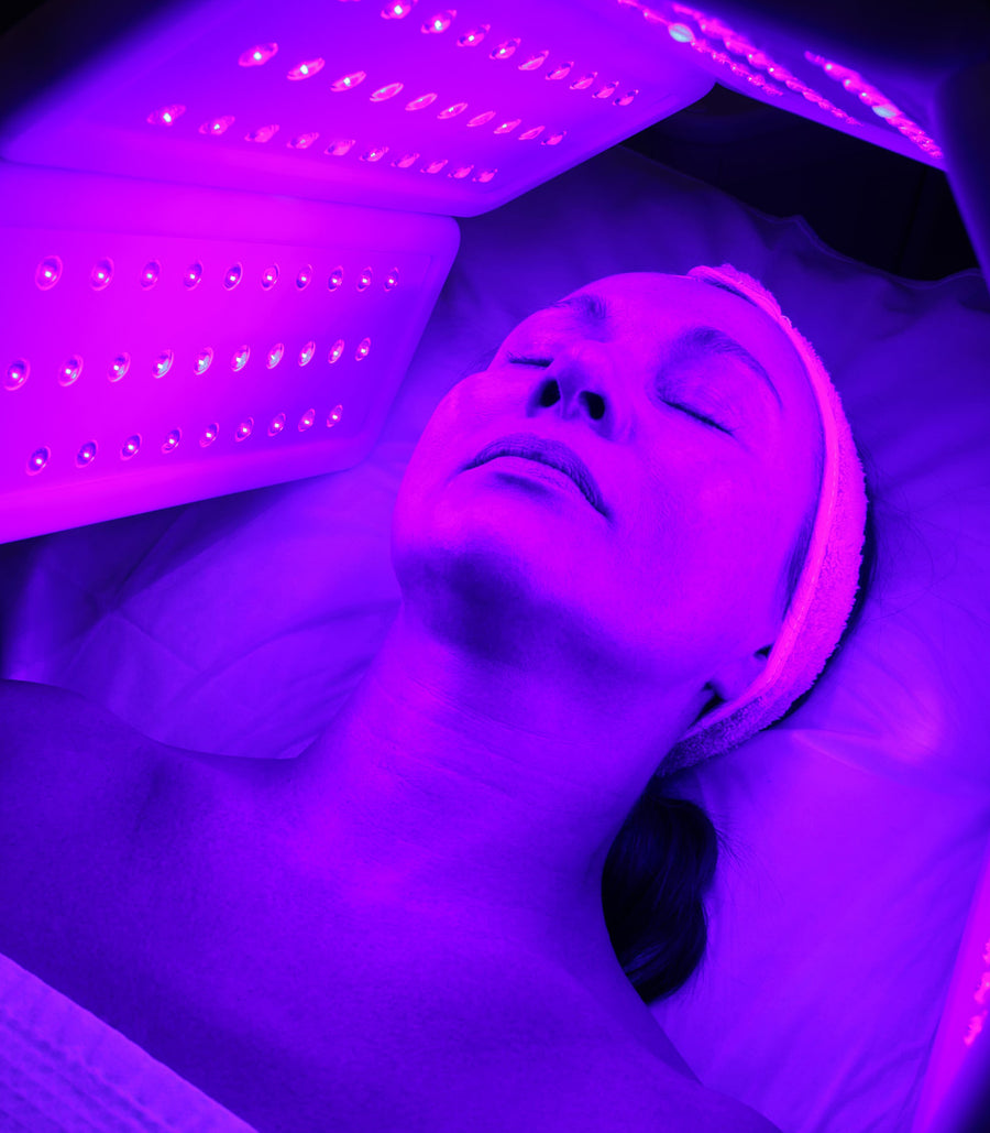 Photodynamic 7 Colors With High Power Piranha LEDS PDT Machine 5 Handles Light Therapy Facial Care